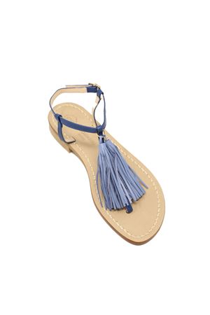 Capri women's sandals with tassels Da Costanzo | NAPPINENEWBLUCARTADAZUCCHERO